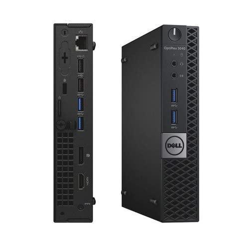 (Refurbished) Dell OPTIPLEX 3040 Windows Tiny Desktop - Core i3 6th gen 3.2ghz, 8 GB RAM, 240gb SSD, Win 11 - Upgraded, MS Office  Intel HD Graphics , USB 3.0, Ethernet, VGA, Black For Sale