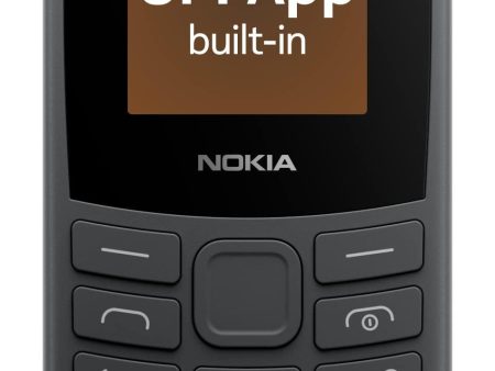 (Refurbished) Nokia 106 4G Keypad Phone with 4G, Built-in UPI Payments App, Long-Lasting Battery, Wireless FM Radio & MP3 Player, and MicroSD Card Slot | Charcoal Online Hot Sale