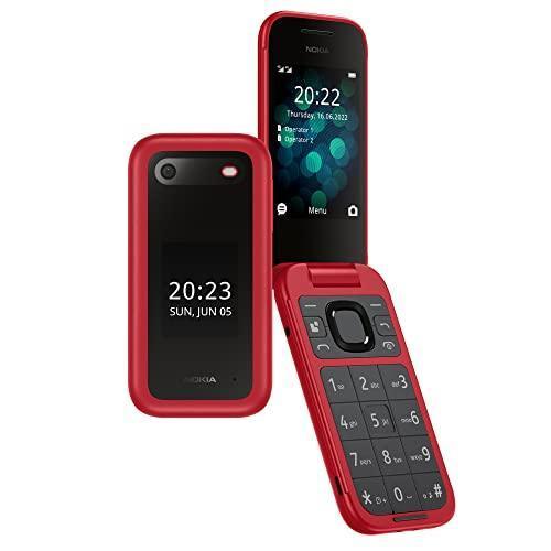 Nokia 2660 Flip 4G Volte keypad Phone with Dual SIM, Dual Screen, inbuilt MP3 Player & Wireless FM Radio | Red Cheap