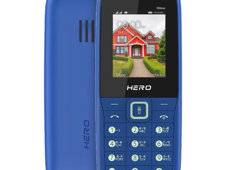 (Refurbished) Lava Hero Glow with Sleek and Stylish Design, 10 Regional Languages Input Support, Auto Call Recording, Wireless FM with Recording and 32 GB Expandable Storage (Sapphire Blue) Sale