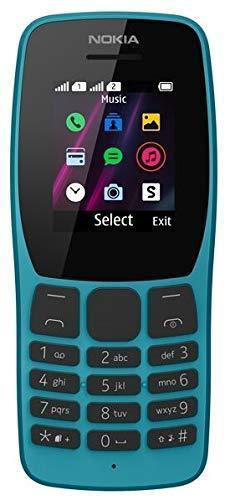 (Refurbished) Nokia 110 Dual SIM (Blue, Dual Sim, 1.7 inch Display) Fashion