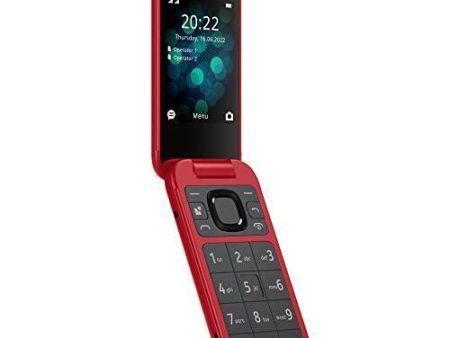 Nokia 2660 Flip 4G Volte keypad Phone with Dual SIM, Dual Screen, inbuilt MP3 Player & Wireless FM Radio | Red Cheap