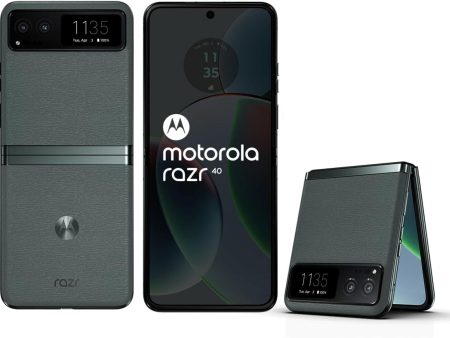 Motorola razr 40 5G (Sage Green, 8GB RAM, 256GB Storage) |17.52 cm (6.9 inch) FHD+ pOLED Main Display | 3.81 cm (1.5 inch) pOLED(External) | 64MP OIS + 13MP UWM Rear Camera | 32 MP Front Camera Fashion