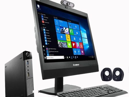 (Refurbished) Lenovo ThinkCenter 19   AIO Desktop Set(Intel i5 4thGen  8GB 256GB SSD 19  esHD Monitor+Keyboard+Mouse+Tiny CPU+FHD Webcam+Mic+Speakers+Wifi Windows 10 Pro MS Office PAN India Warranty) For Cheap