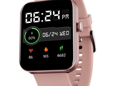 boAt Wave Leap Call Smart Watch with 1.83  HD Display, Advanced Bluetooth Calling, Coins,Multiple Watch Faces,Multi-Sports Modes, IP68, HR & SpO2, Metallic Design,Weather Forecasts(Cherry Blossom) For Sale