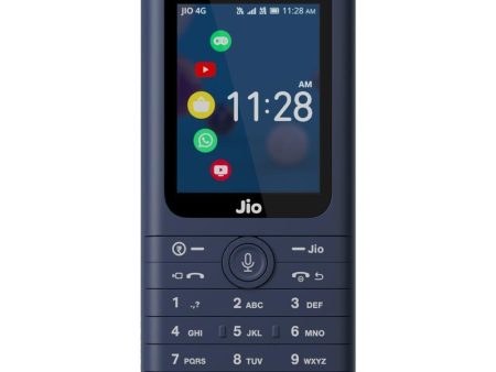 (Refurbished) JioPhone Prima 4G Keypad Phone with Premium Design, YouTube, Whatsapp, JioTV, JioCinema, JioSaavn, JioPay(UPI), Video Calling, LED Torch, Digital Cameras | Blue | Locked for JioNetwork For Sale