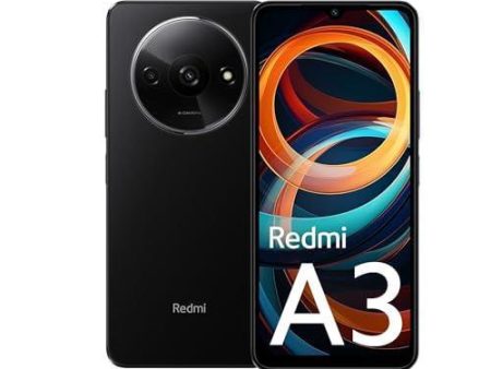 Redmi A3 (Midnight Black, 6GB RAM, 128GB Storage) | Premium Halo Design | 90Hz Display Fashion