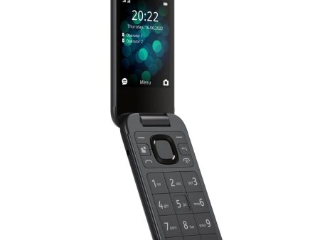 (Refurbished) Nokia 2660 Flip 4G Volte keypad Phone with Dual SIM, Dual Screen, inbuilt MP3 Player & Wireless FM Radio | Black Hot on Sale